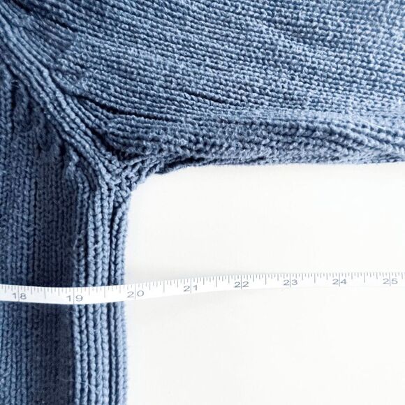 Levi's Men's Pullover Soft Knit Sweater Mock Neck Long Sleeve Blue Medium - Picture 6 of 7